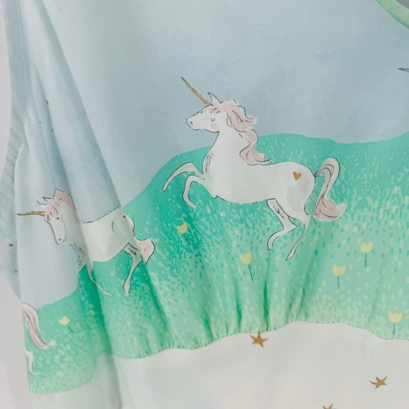 Mint Green Unicorn Print Dress - Picture 6 of 10